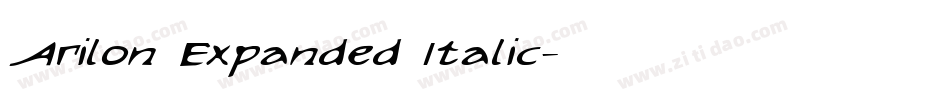 Arilon Expanded Italic字体转换